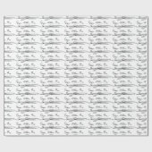 Papier Cadeau Signature Edgar Allan Poe (Plat)