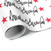 Papier Cadeau Signature Trump (Coin rond)