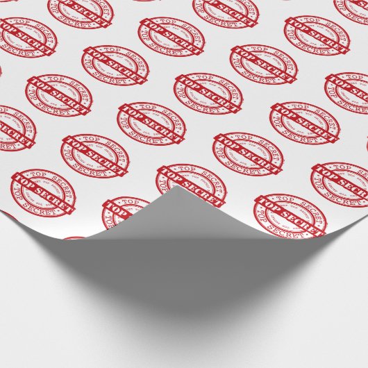 Papier Cadeau Signe confidentiel Top Secret (Coin)