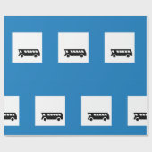 PAPIER CADEAU SIGNE D'ARRÊT D'ARRÊT DE TRANSPORT PUBLIC (Plat)