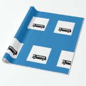 PAPIER CADEAU SIGNE D'ARRÊT D'ARRÊT DE TRANSPORT PUBLIC (Déroulé)