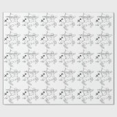 Papier Cadeau Signe d'astrologie d'horoscope de zodiaque de (Plat)