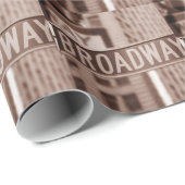 Papier Cadeau Signe de Broadway (Coin rond)