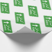 Papier Cadeau SIGNE DE LA ROUTE DE Kaboul EN Afghanistan (Coin)