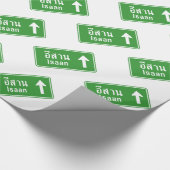 Papier Cadeau SIGNE DE LA ROUTE THAÏE D'Iaan ⚠ (Coin)