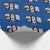 Papier Cadeau SIGNE DE NAISSANCE DE LÉLO noeud celtique papier z (Coin)