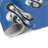 Papier Cadeau SIGNE DE NAISSANCE DE LÉLO noeud celtique papier z (Coin rond)