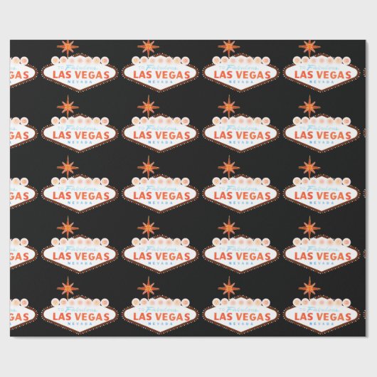 Papier Cadeau Signe fabuleux de Las Vegas Nevada (Plat)