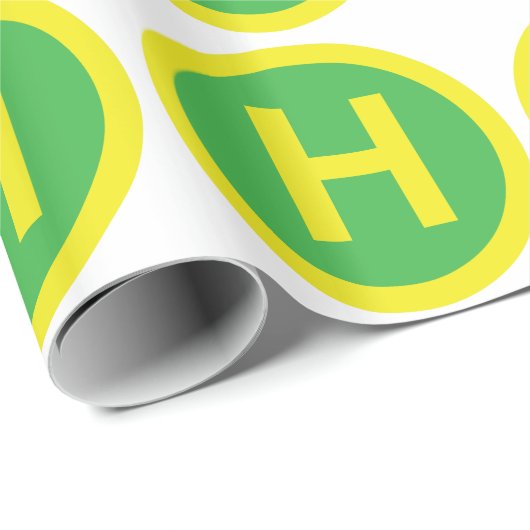 Papier Cadeau SIGNE Helipad (Coin rond)