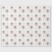 Papier Cadeau Signe Zodiac texte personnalisé (Plat)