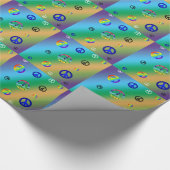Papier Cadeau Signes de paix (Coin)