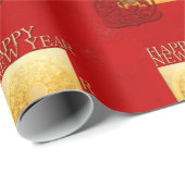 Papier Cadeau Signes Zodiac Rat Papercut Chine Année 2020 WP (Coin rond)