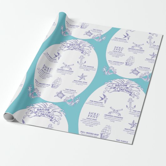 Papier Cadeau Significations de tatouage de marin ancien Envelop (Déroulé)