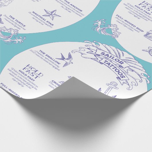 Papier Cadeau Significations de tatouage de marin ancien Envelop (Coin)