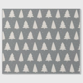 Papier Cadeau Silhouette argentée-grise (Plat)