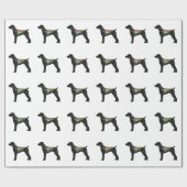 Papier Cadeau Silhouette Boho Pointeur Raccourci Allemand (Plat)