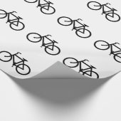 Papier Cadeau Silhouette de bicyclette (Coin)