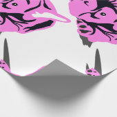 Papier Cadeau Silhouette de Bouledogue Français (Coin)