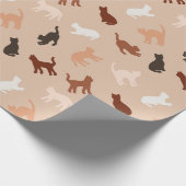 Papier Cadeau Silhouette de chat (Coin)