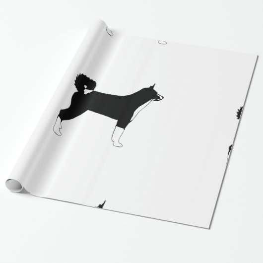 Papier Cadeau Silhouette de couleur de KBD (Déroulé)