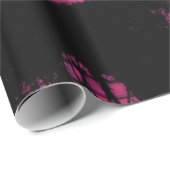 Papier Cadeau Silhouette de palmier exotique hawaïen (Coin rond)