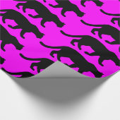 Papier Cadeau Silhouette de puma de puma de puma (Coin)