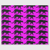 Papier Cadeau Silhouette de puma de puma de puma (Plat)