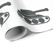 Papier Cadeau Silhouette de réservoir (Coin rond)