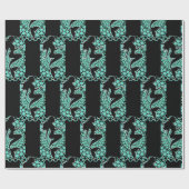 Papier Cadeau Silhouette de sirène dans les bulles Thunder_Cove (Plat)