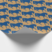 Papier Cadeau Silhouette du cheval de course (Coin)