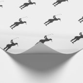 Papier Cadeau Silhouette d'une femme jouant au golf (Coin)