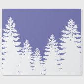 Papier Cadeau Silhouette minimaliste très peri pin (Plat)
