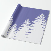 Papier Cadeau Silhouette minimaliste très peri pin (Déroulé)