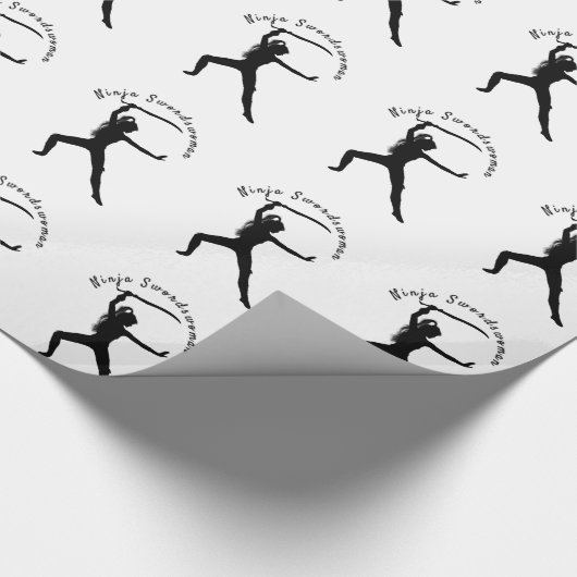 Papier Cadeau Silhouette Thunder_Cove de Ninja (Coin)