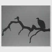 Papier Cadeau Silhouette vautour (Plat)