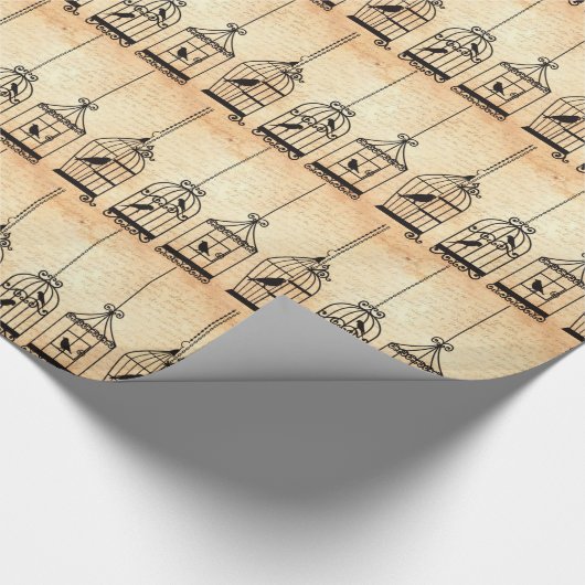Papier Cadeau Silhouettes de cage (Coin)