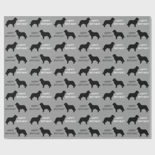Papier Cadeau Silhouettes de chien Leonberger
