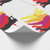 Papier Cadeau Silhouettes de Golfer