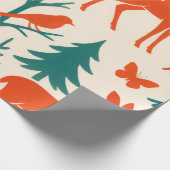 Papier Cadeau Silhouettes forestières (Coin)