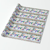 Papier Cadeau Silken Windhound Noël (Déroulé)