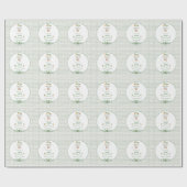 Papier Cadeau Silly Goose First Birthday Green (Plat)