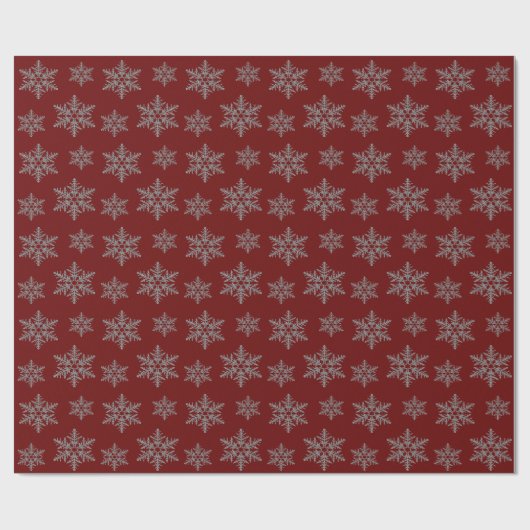 Papier Cadeau Silve Faux Parties scintillant Snowflakes (pas par (Plat)