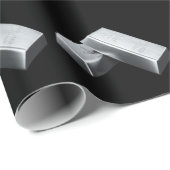 Papier Cadeau Silver Bars Wrapping Paper (Coin rond)