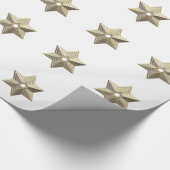 Papier Cadeau Silver et Gold Star de David Wrapping Papier (Coin)
