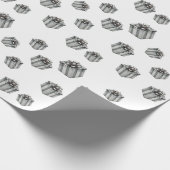 Papier Cadeau Silver Gift Boxes Elegant Holiday Premium Party (Coin)