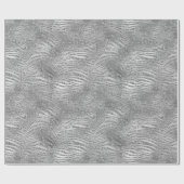 Papier Cadeau Silver Glitz Zebra Print (Plat)