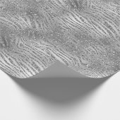 Papier Cadeau Silver Glitz Zebra Print (Coin)