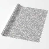 Papier Cadeau Silver Grey Chic Élégant Moderne Cool Abstrait (Déroulé)