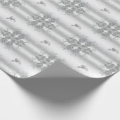 Papier Cadeau Silver Holly et Dove (Coin)