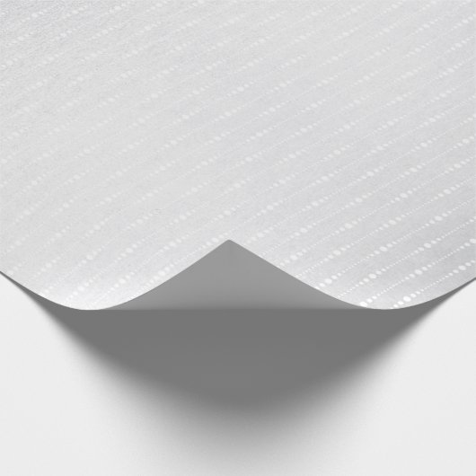 Papier Cadeau Silver Monochromatic Grey Delicops Drops Stripes (Coin)